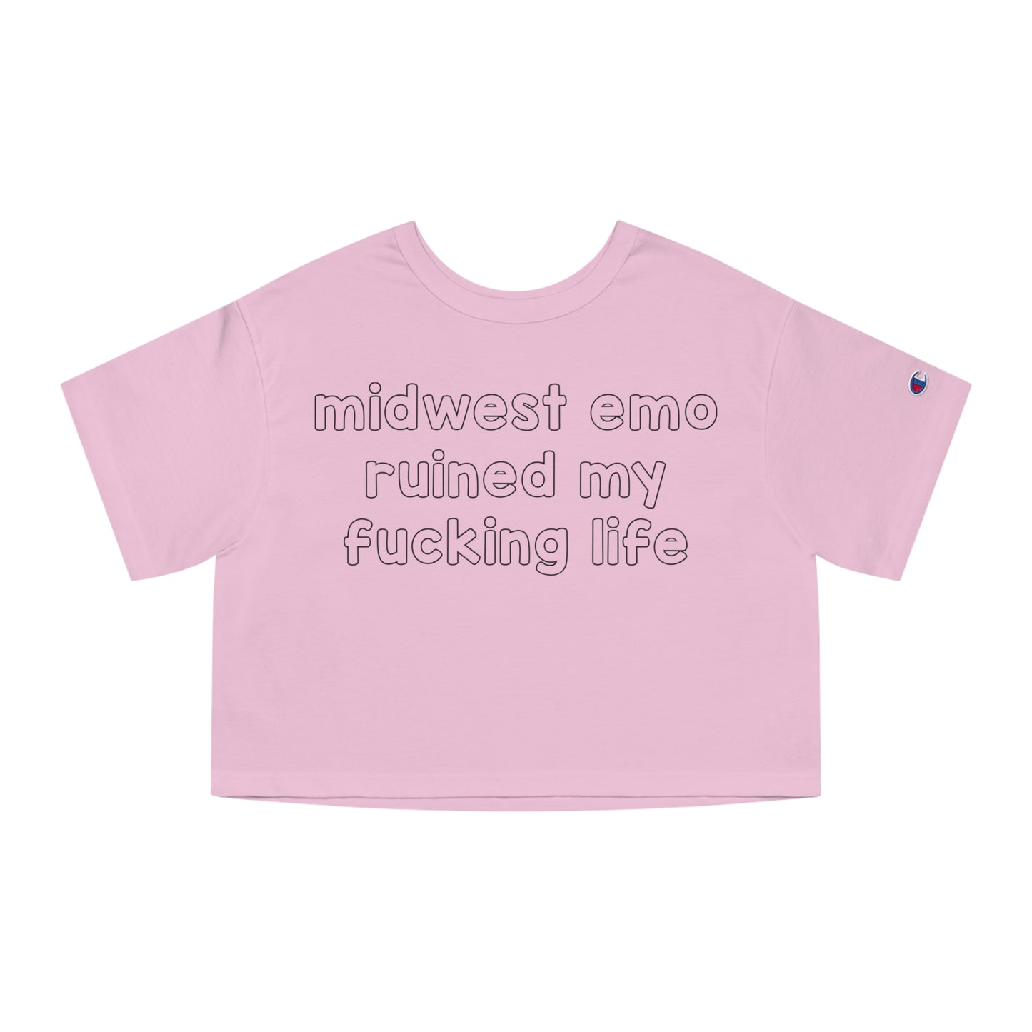 midwest emo ruined my fucking life crop top