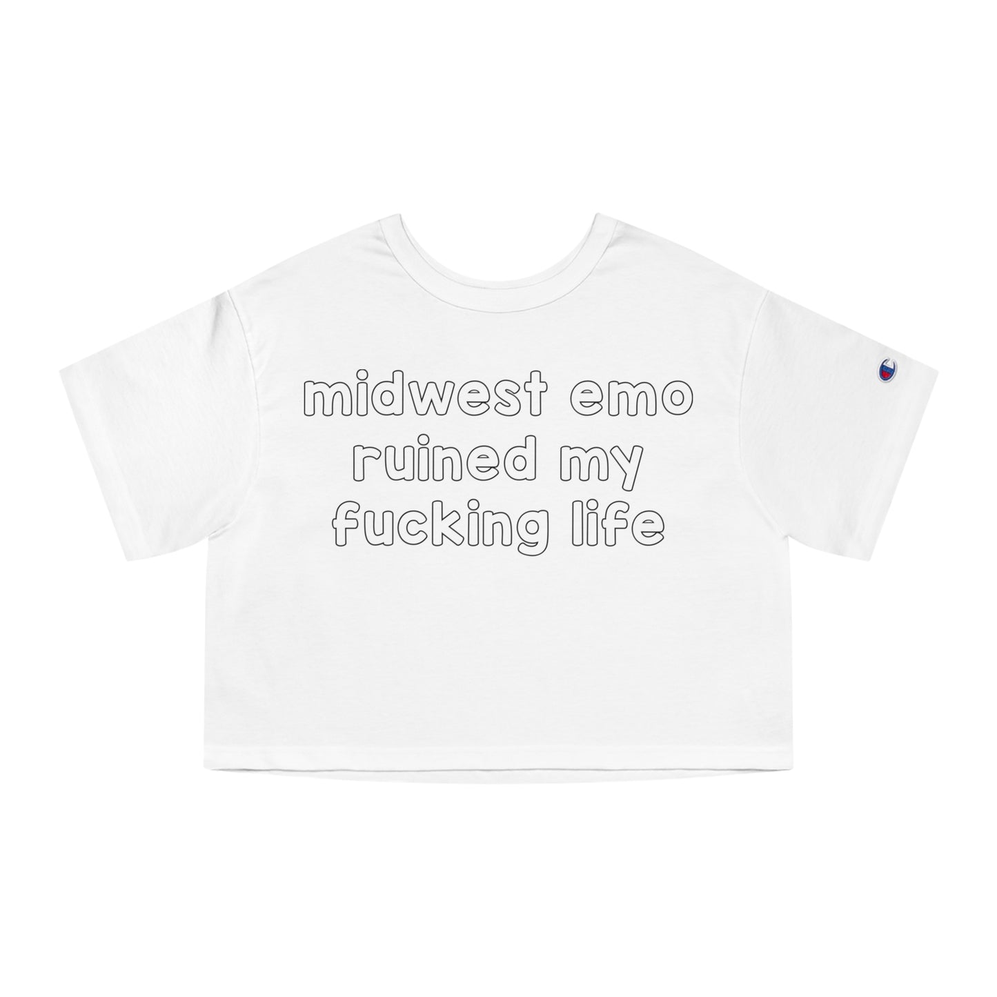 midwest emo ruined my fucking life crop top