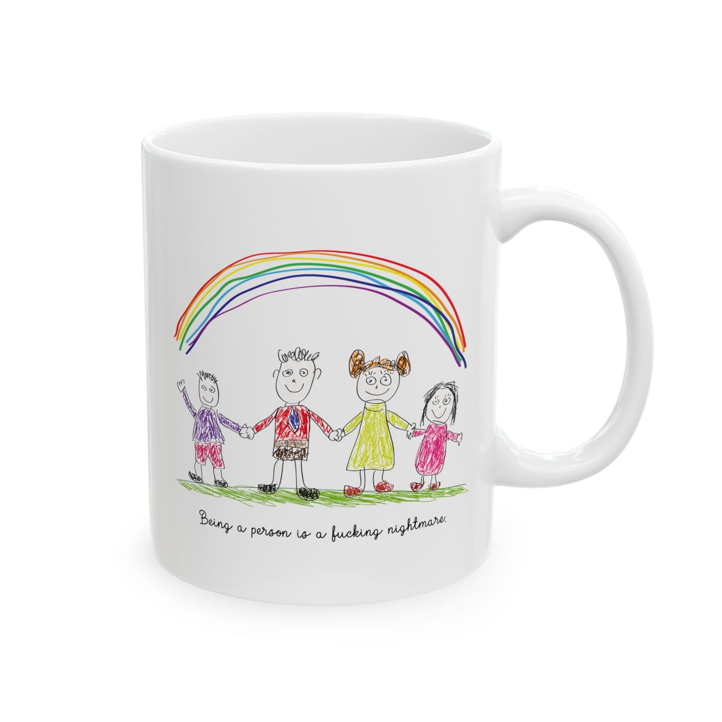 being a person is a fucking nightmare mug