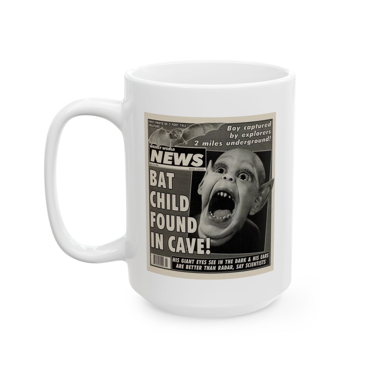 bat child found in cave mug