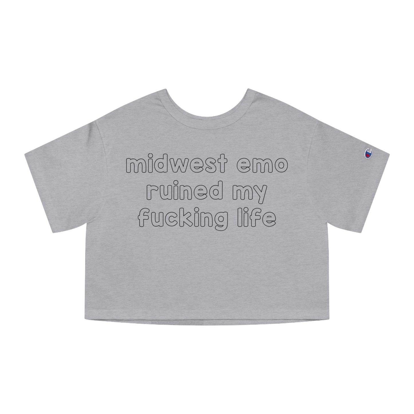 midwest emo ruined my fucking life crop top