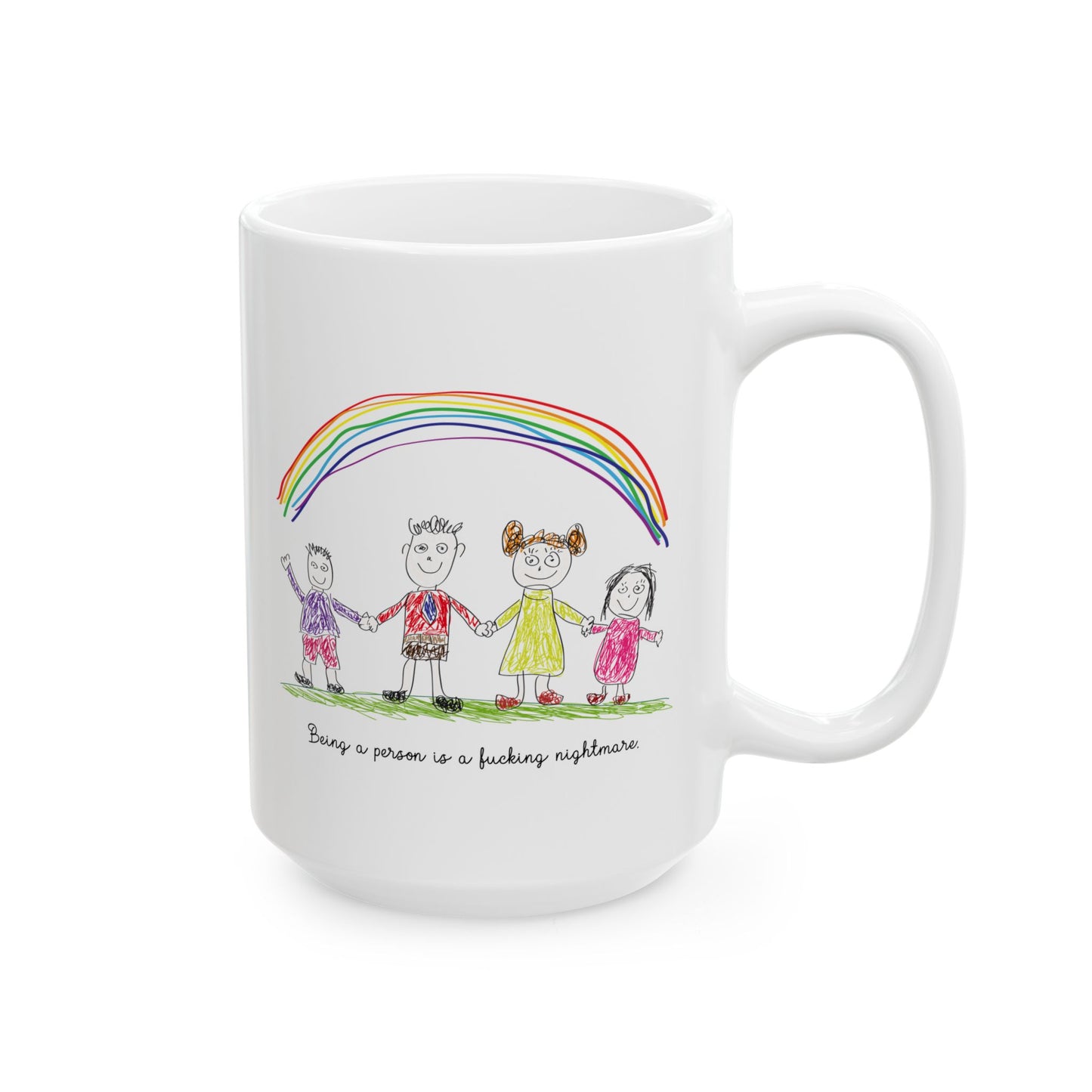 being a person is a fucking nightmare mug